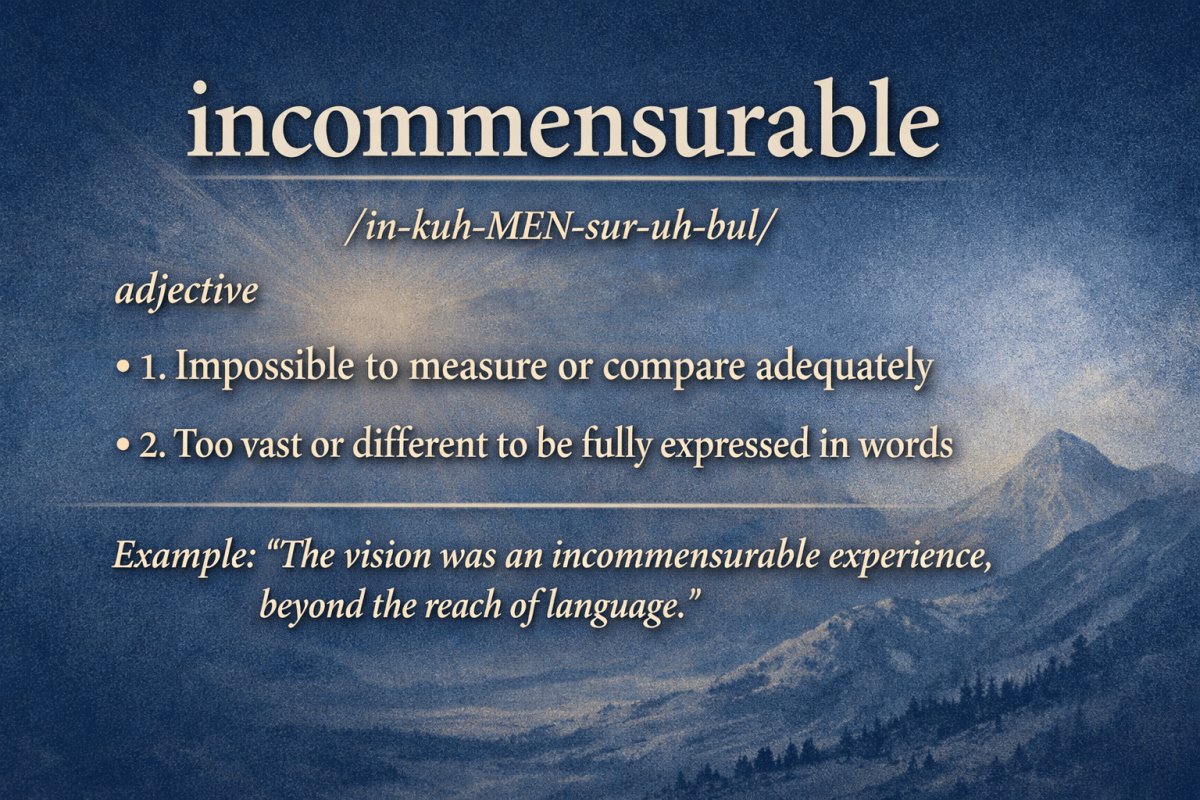 Incommensurable